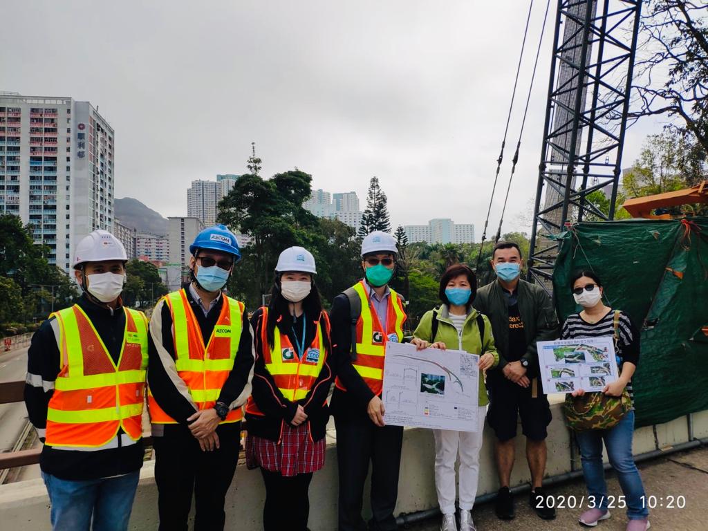 The engineering team attended site visit of Road Improvement Works 2 at Clear Water Bay with Kwun Tong District Council Members.