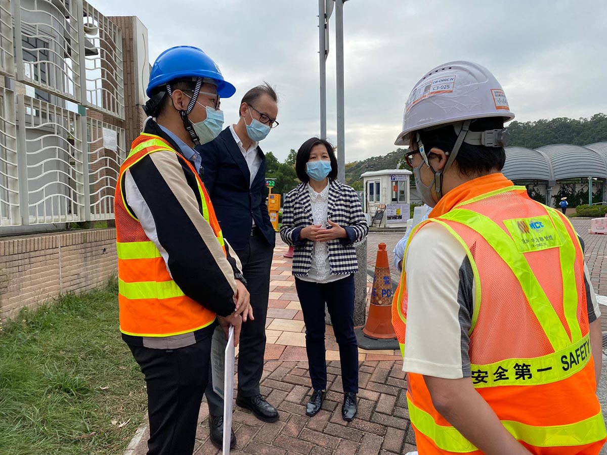 The engineering team attended site visit of Road Improvement Work at New Clear Water Bay with Kwun Tong District Council Members.